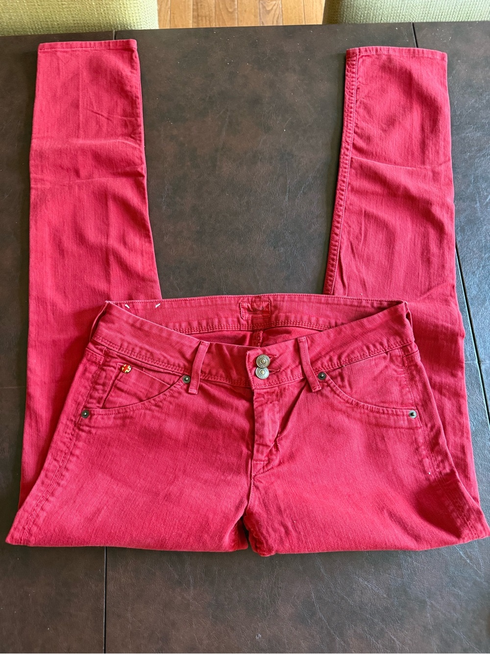 Women’s Red Slim Fit Jeans Hudson size 28